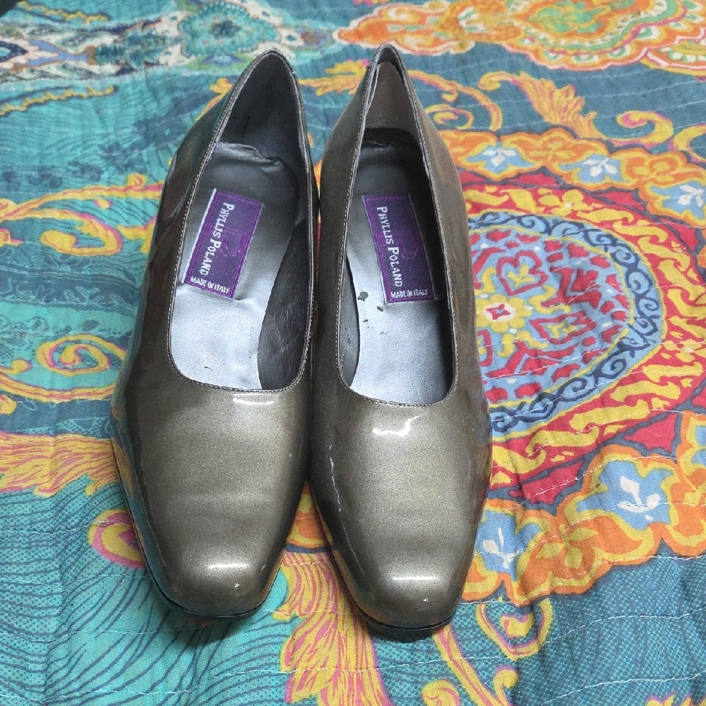 Womens Size 7.5 Vintage Italian Leather Shoes by Phyllis Polland